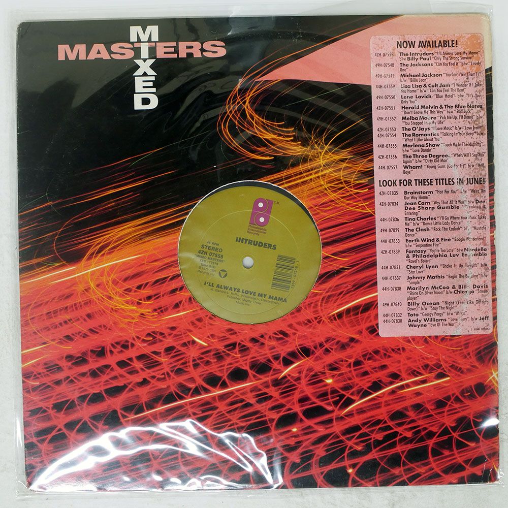 米 US盤 INTRUDERS/I'LL ALWAYS LOVE MY MAMA / ONLY THE STRONG