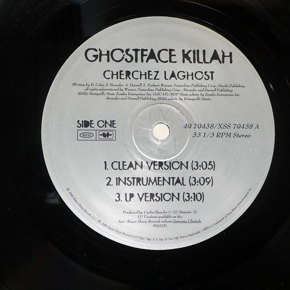 米 US盤 GHOSTFACE KILLAH/CHERCHEZ LAGHOST/EPIC 4979438 12 - メルカリ