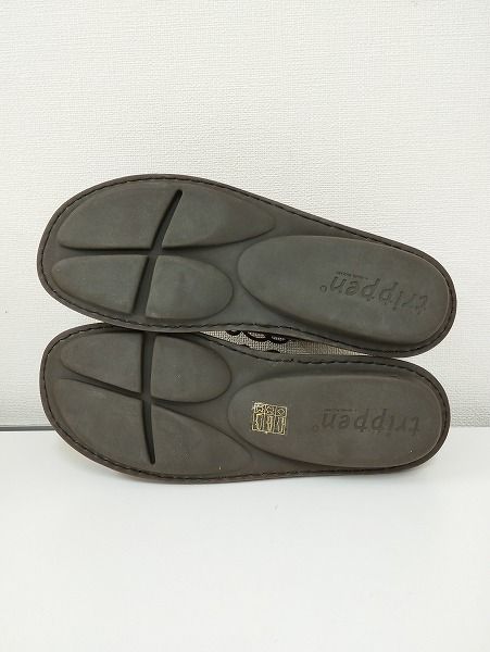 B372 [人気] trippen トリッペン レザーシューズ 39 ブラウン系 Tyler