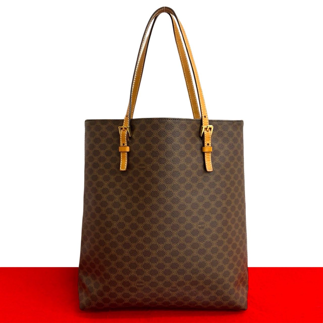 極 美品 CELINE セリーヌ ヴィンテージ マカダム ブラゾン トリオンフ