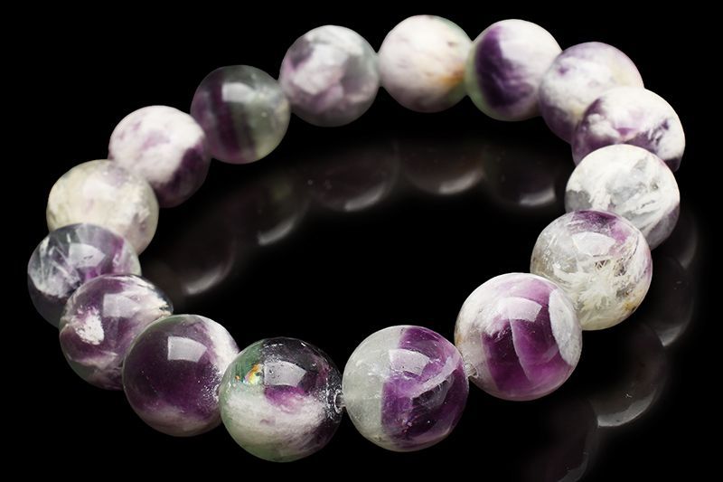 1点物】美麗◇天使の羽根 フェザーインフローライト 13mm