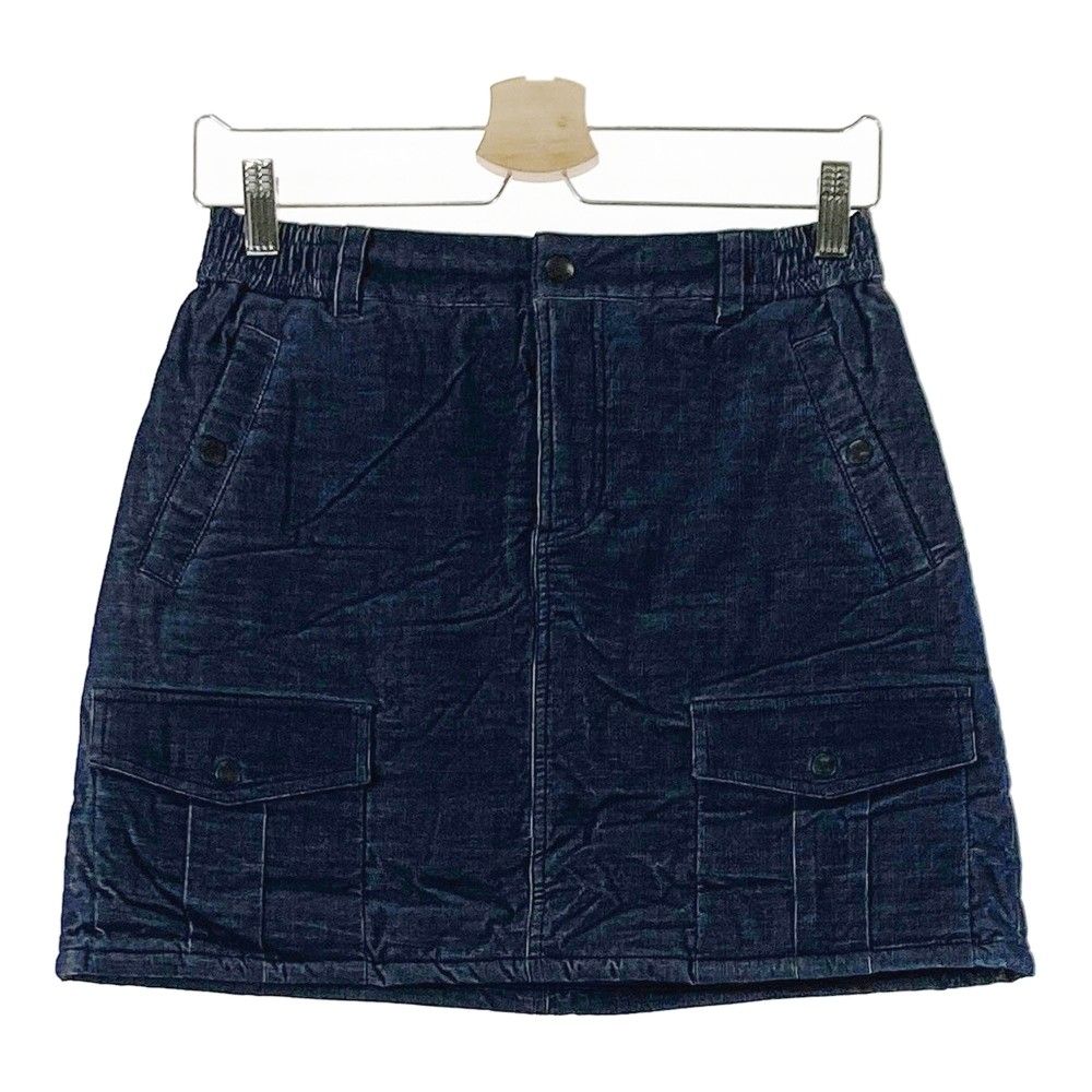 サイズ：M JUN&ROPE ジュン アンド ロペ 中綿スカート ネイビー系