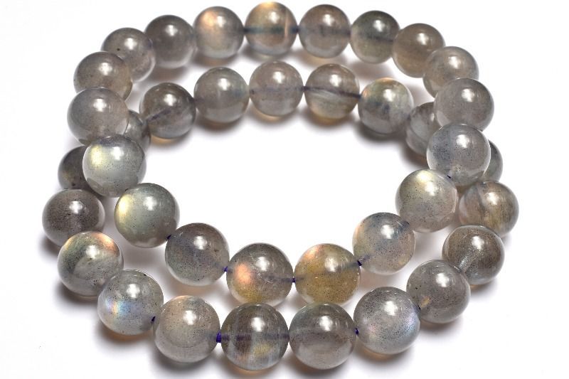 ピンクレインボーシラー ラブラドライト 8.5mm ブレスレット 1個売り