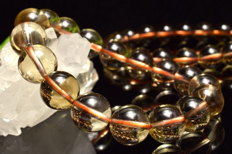 希少◇魔晶宙斯 ゼウスクォーツ(スモーキーシトリンファントム) 11mm