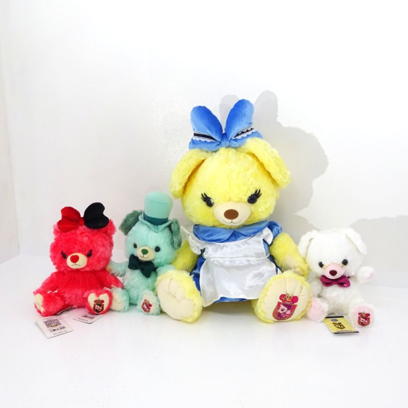 三重店】ディズニー ユニベアシティ アリスシリーズ ぬいぐるみ 4体