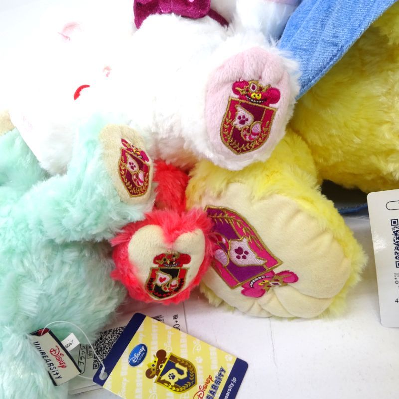 三重店】ディズニー ユニベアシティ アリスシリーズ ぬいぐるみ 4体
