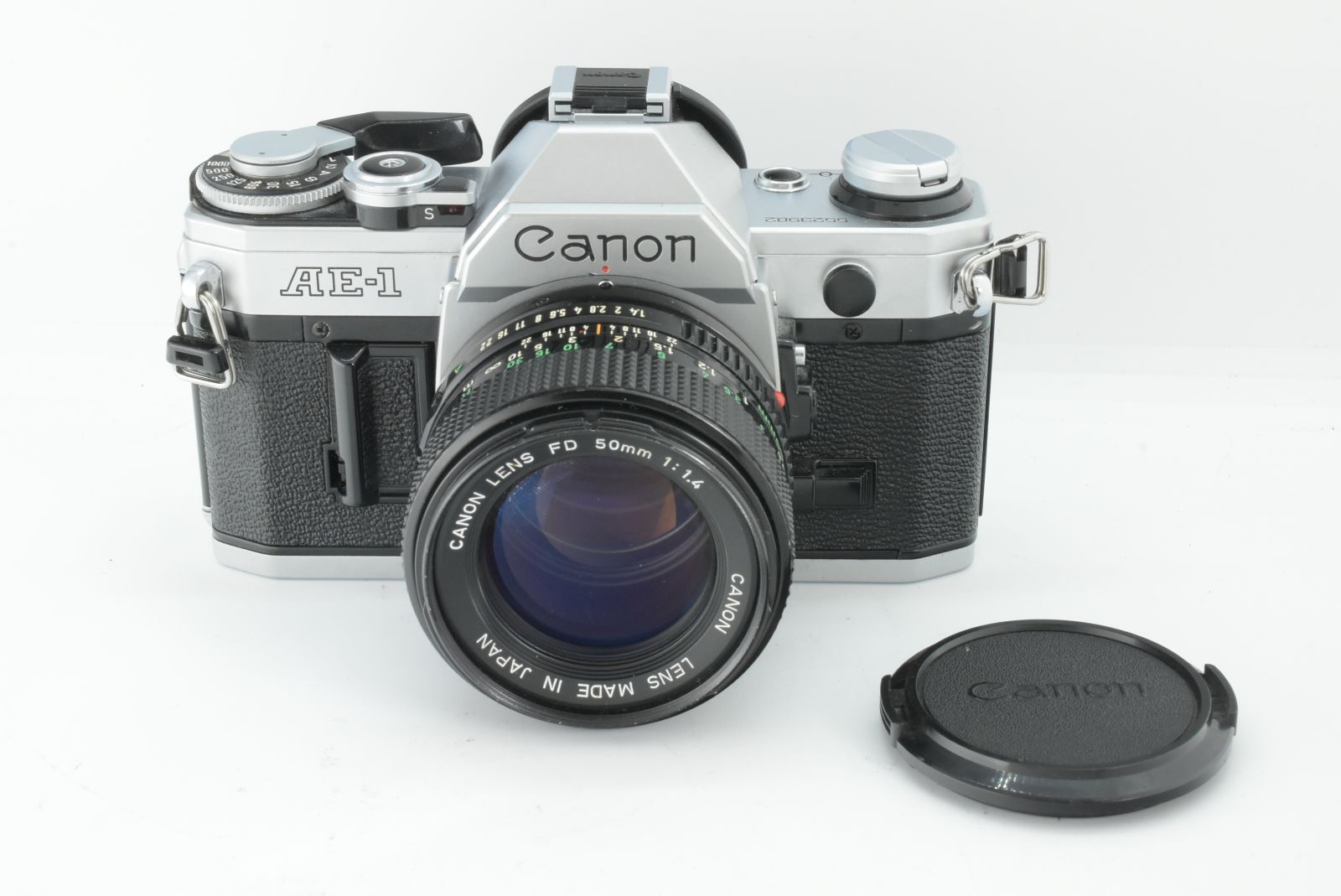 美品】Canon AE-1 SLR Silver New FD NFD 50mm F1.4 Lens キャノン