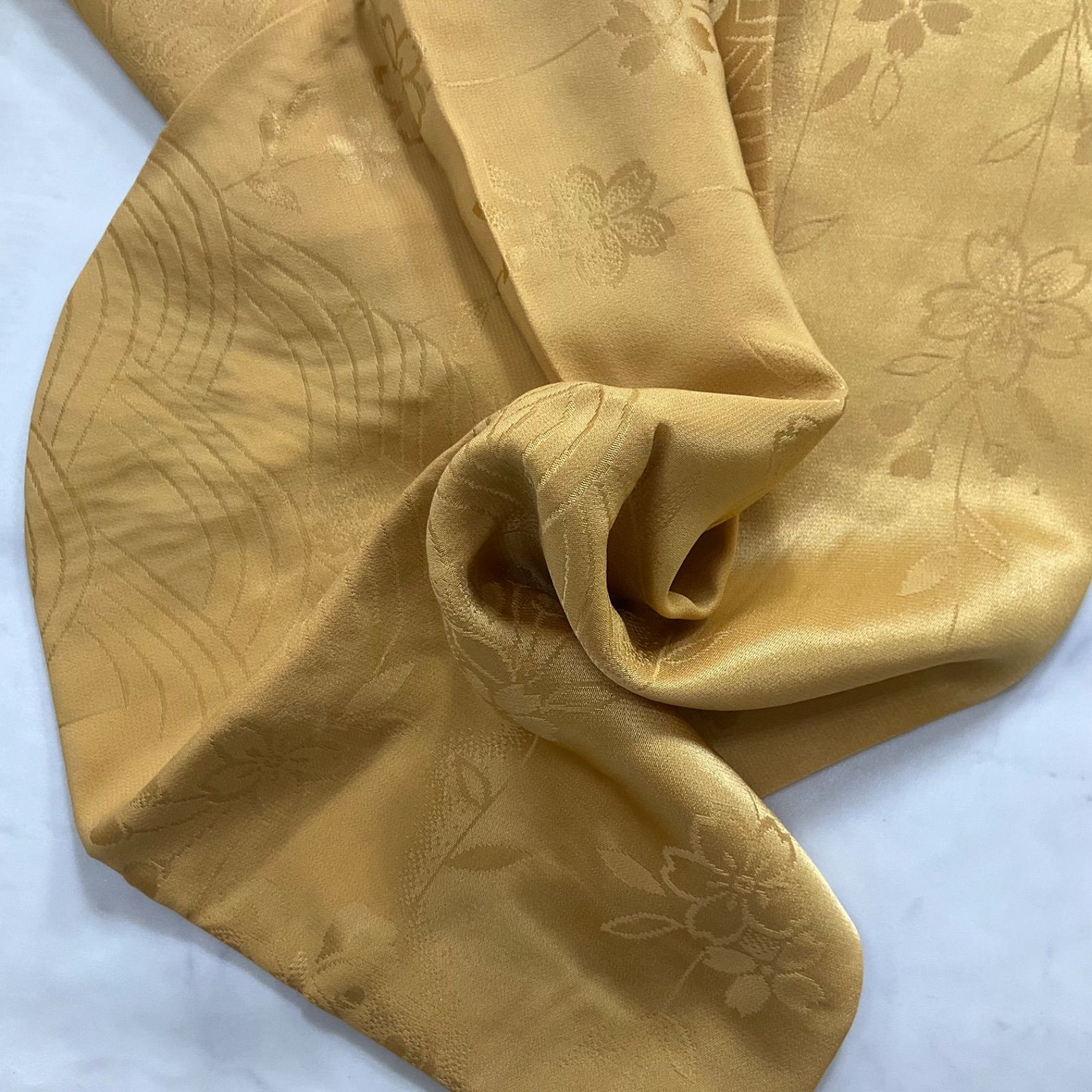 ◇kimono+one◇未使用同然◇振袖長襦袢◇単衣◇正絹◇袖無双◇居敷当て