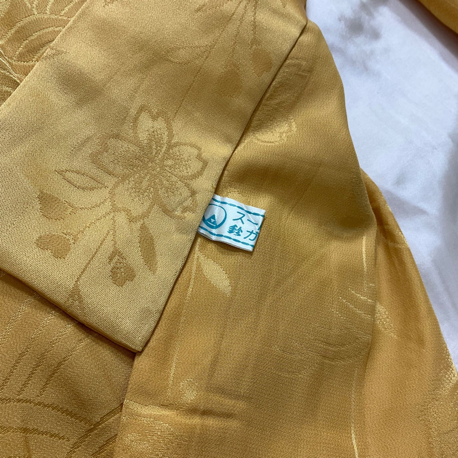 ◇kimono+one◇未使用同然◇振袖長襦袢◇単衣◇正絹◇袖無双◇居敷当て