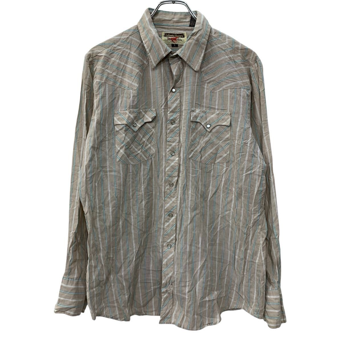 Authentic Western Youngbloods 長袖 ウエスタンシャツ ベージュ 
