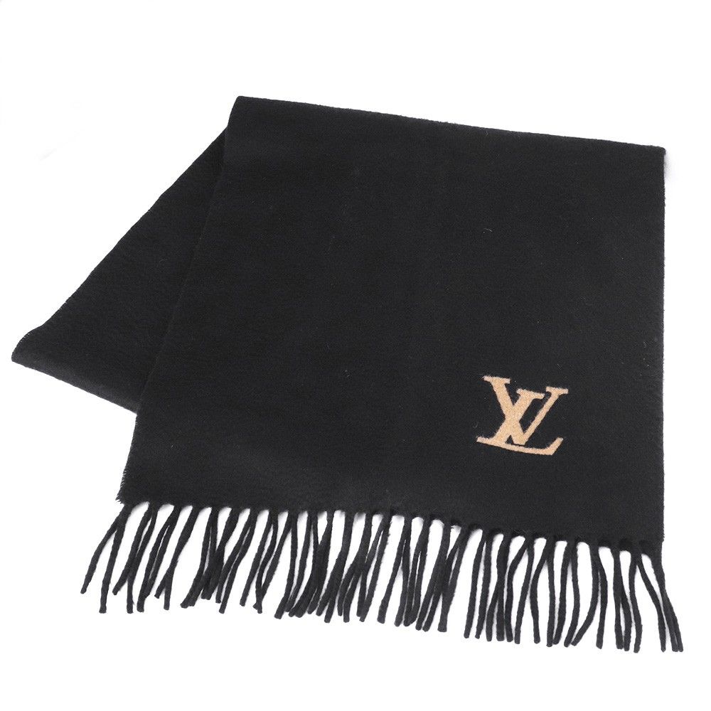 LOUIS VUITTON エシャルプ・ジェラム マフラー ブラック 400788 - メルカリ