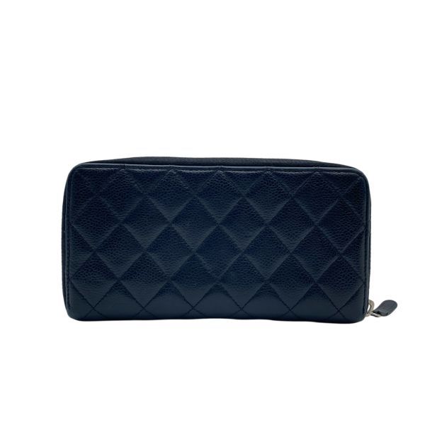 ○ シャネル CHANEL マトラッセ ラウンドジップ ウォレット 長財布