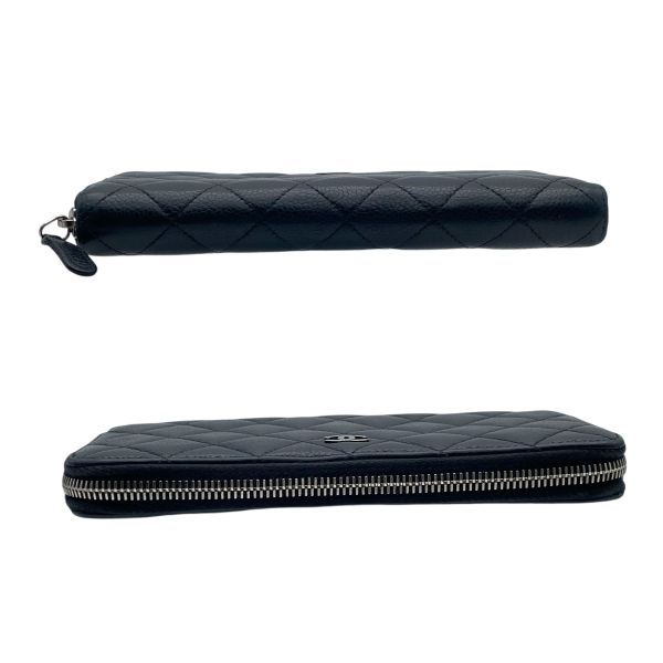 ○ シャネル CHANEL マトラッセ ラウンドジップ ウォレット 長財布