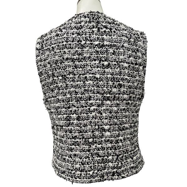 ◇ エムプルミエ M-PREMIER ツイードベスト トップス ボタン 重ね着