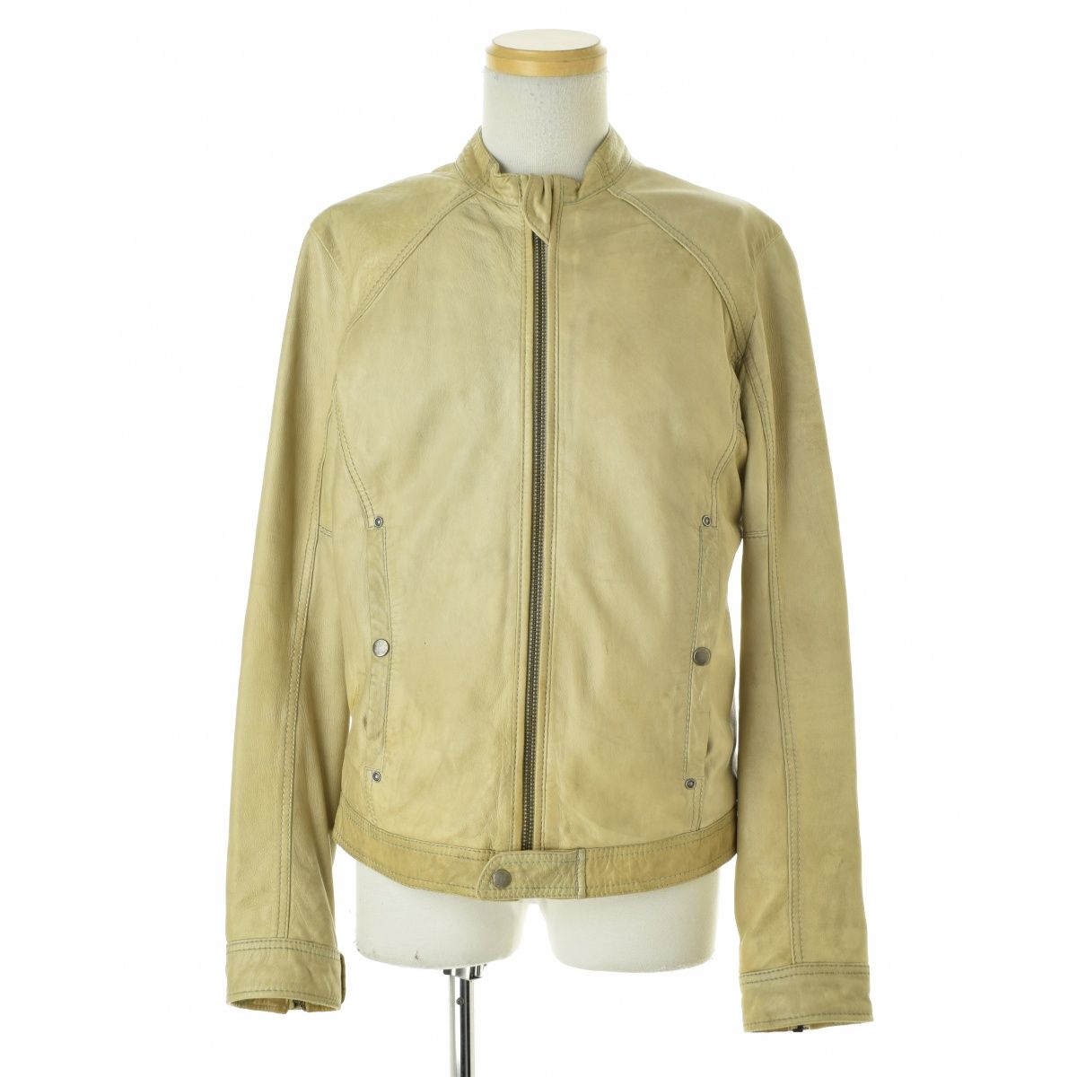 DIESEL】羊革 レザーライダースジャケット - メルカリ