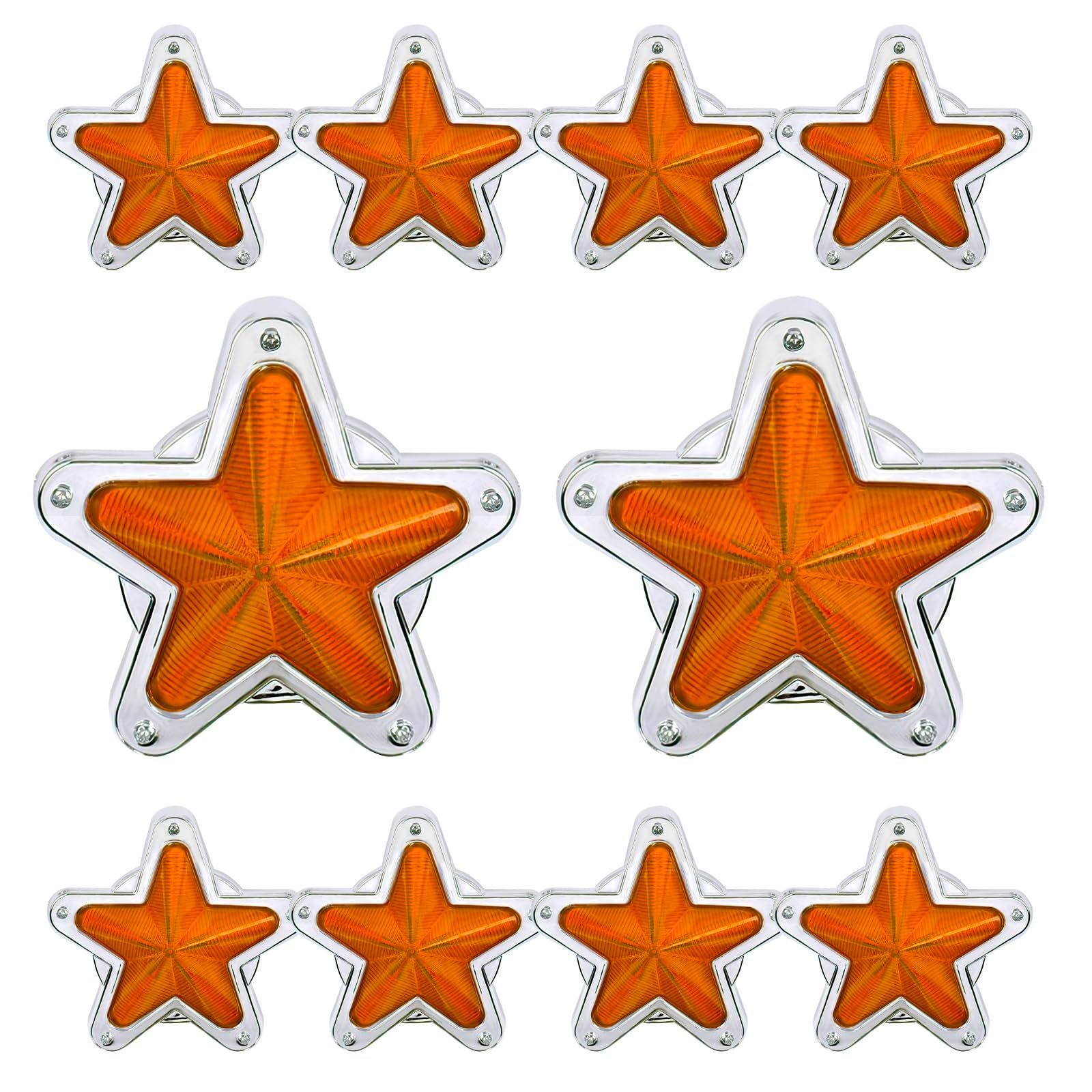 デコトラ レトロ トラック ランプ 旧車 マーカー 10個 24V セット 12V