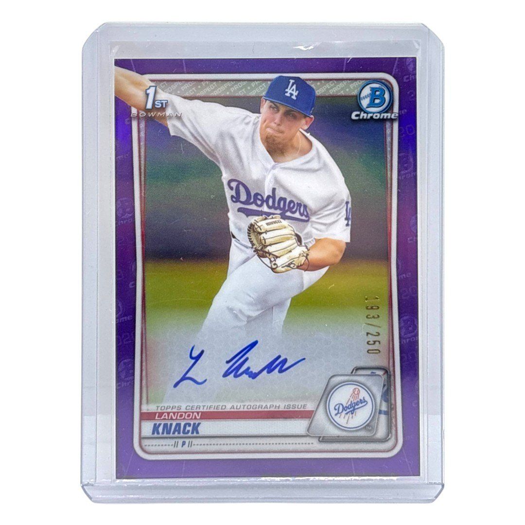 TOPPS MLBカード BOWMAN CHROME 1ST LANDON KNACK LOS ANGELES DODGERS
