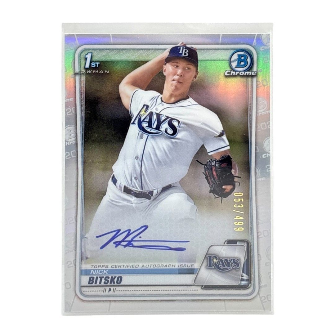 TOPPS MLBカード BOWMAN CHROME 1ST NICK BITSKO TAMPA BAY RAYS /499