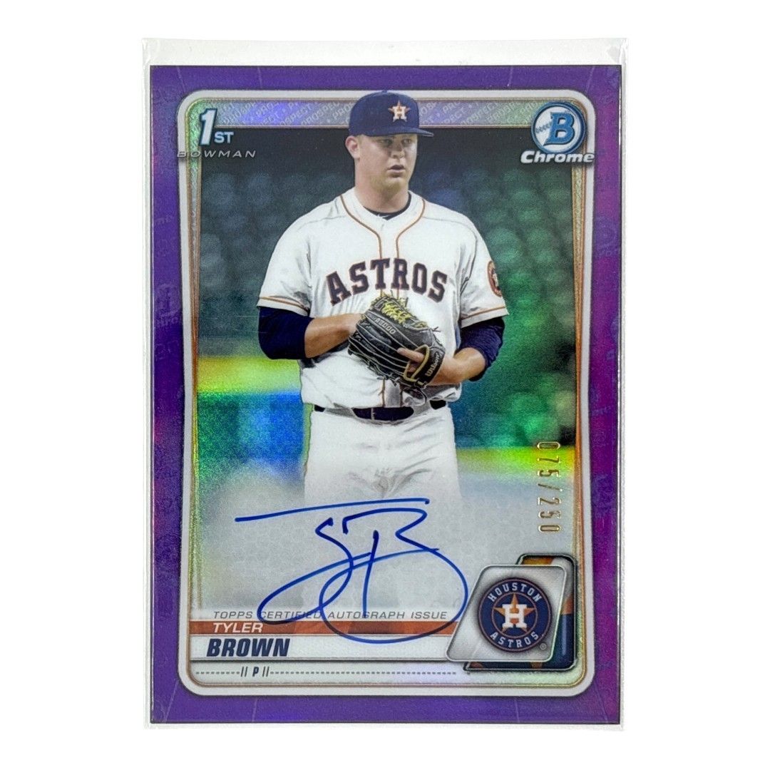 TOPPS MLBカード BOWMAN CHROME 1ST TYLER BROWN HOUSTON ASTROS /250