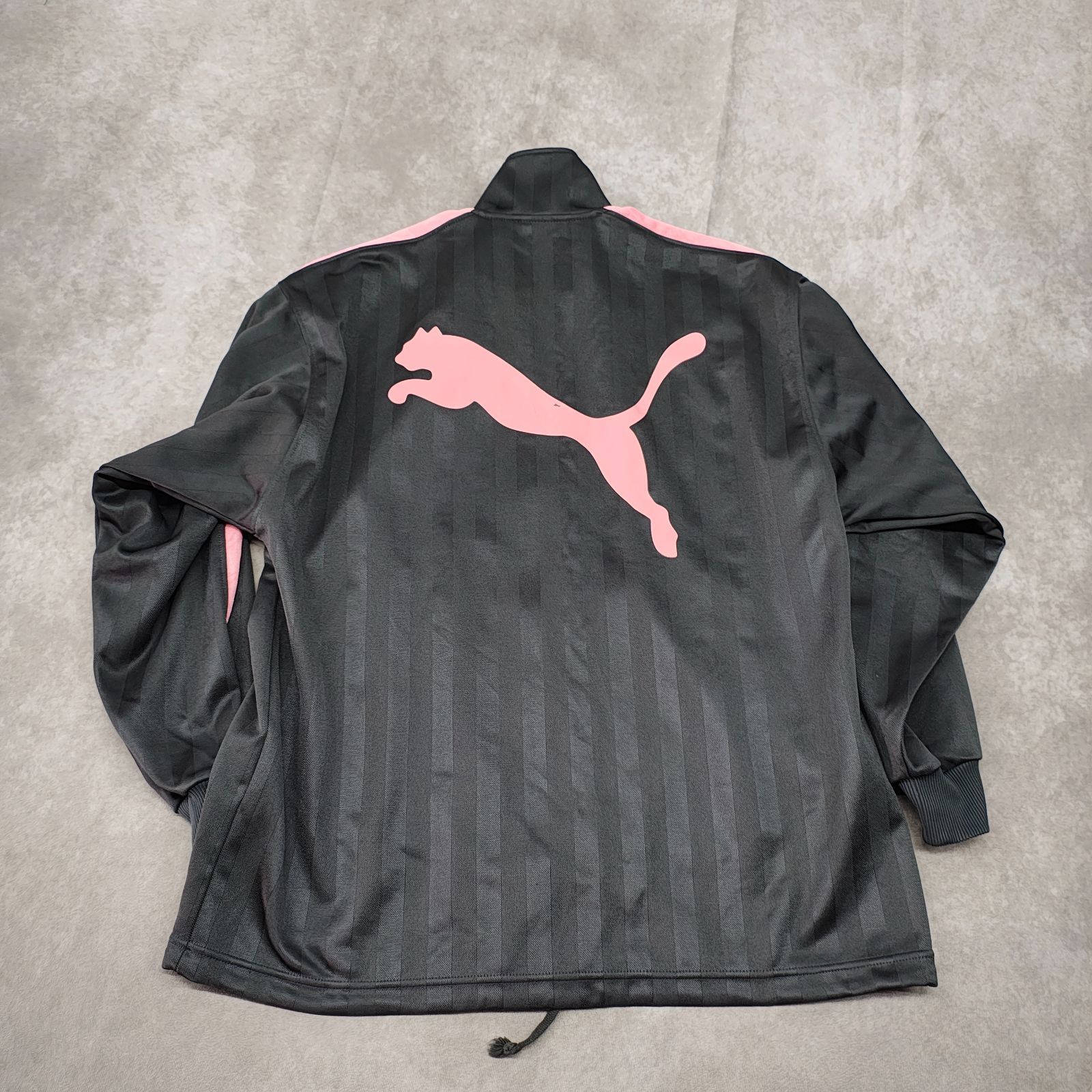 PUMA ジャージセットアップ 日本製 ピンク グレー ジャケットSS パンツ 