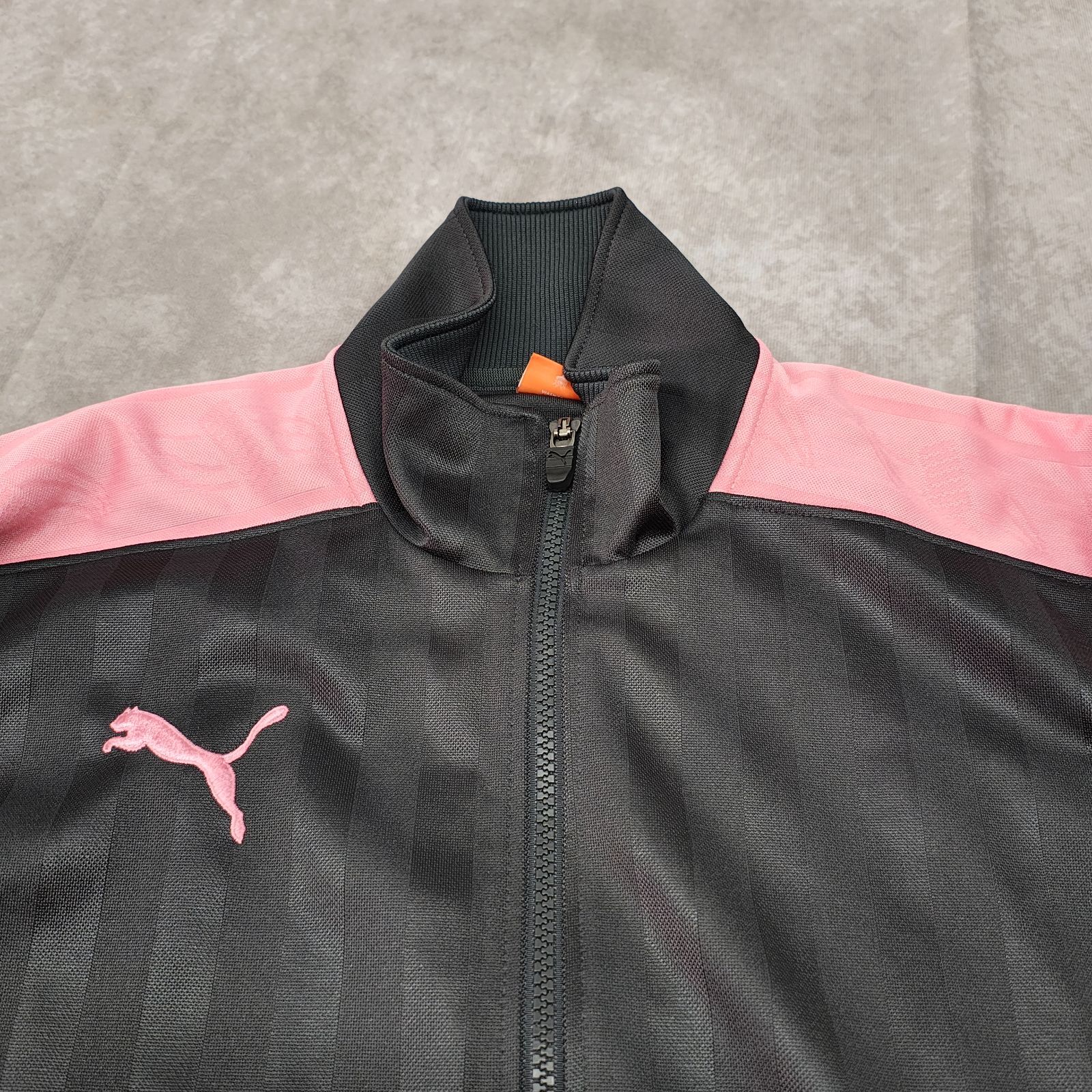 PUMA ジャージセットアップ 日本製 ピンク グレー ジャケットSS パンツ