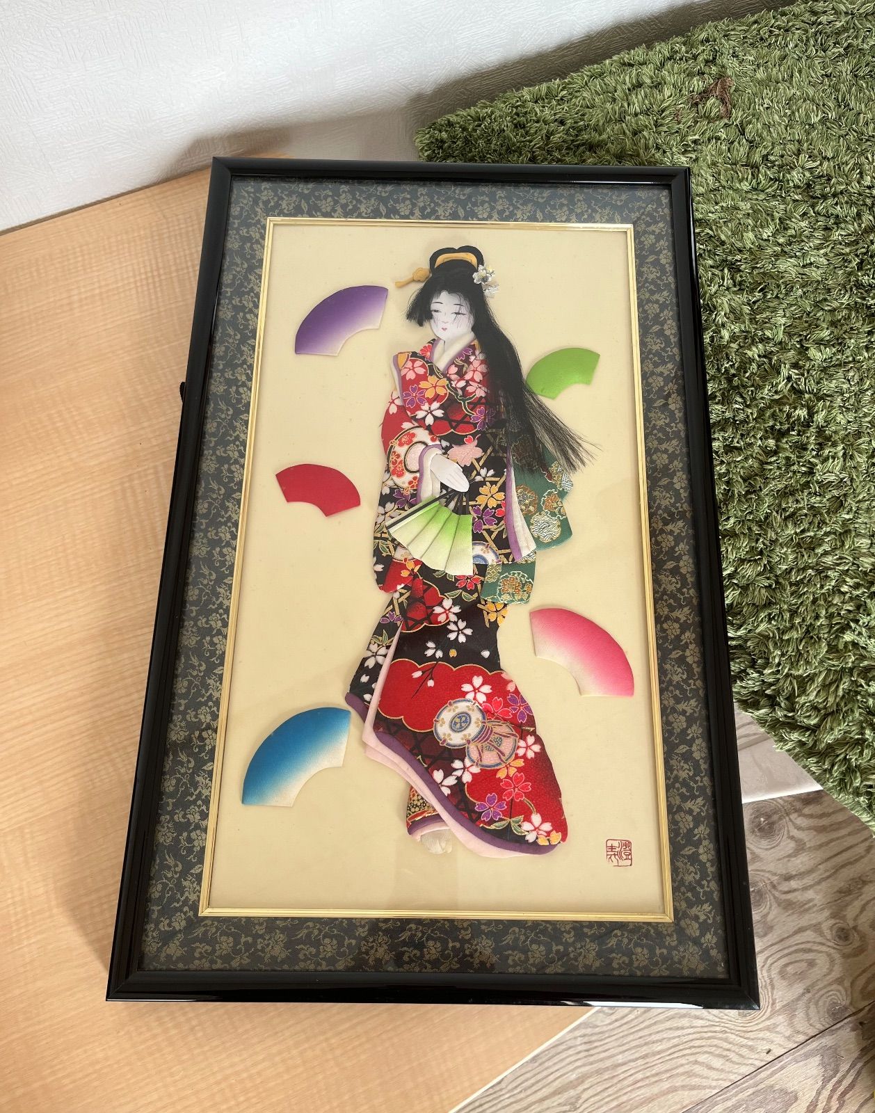 押し絵 額装「艶姿」斎藤すみ江作 日本人形 伝統工芸 壁掛け - メルカリ