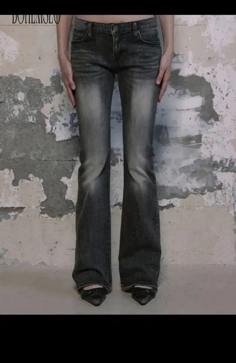 BOHEMSEO ボヘミアンソウル ブーツカット デニム パンツ グレー - メルカリ