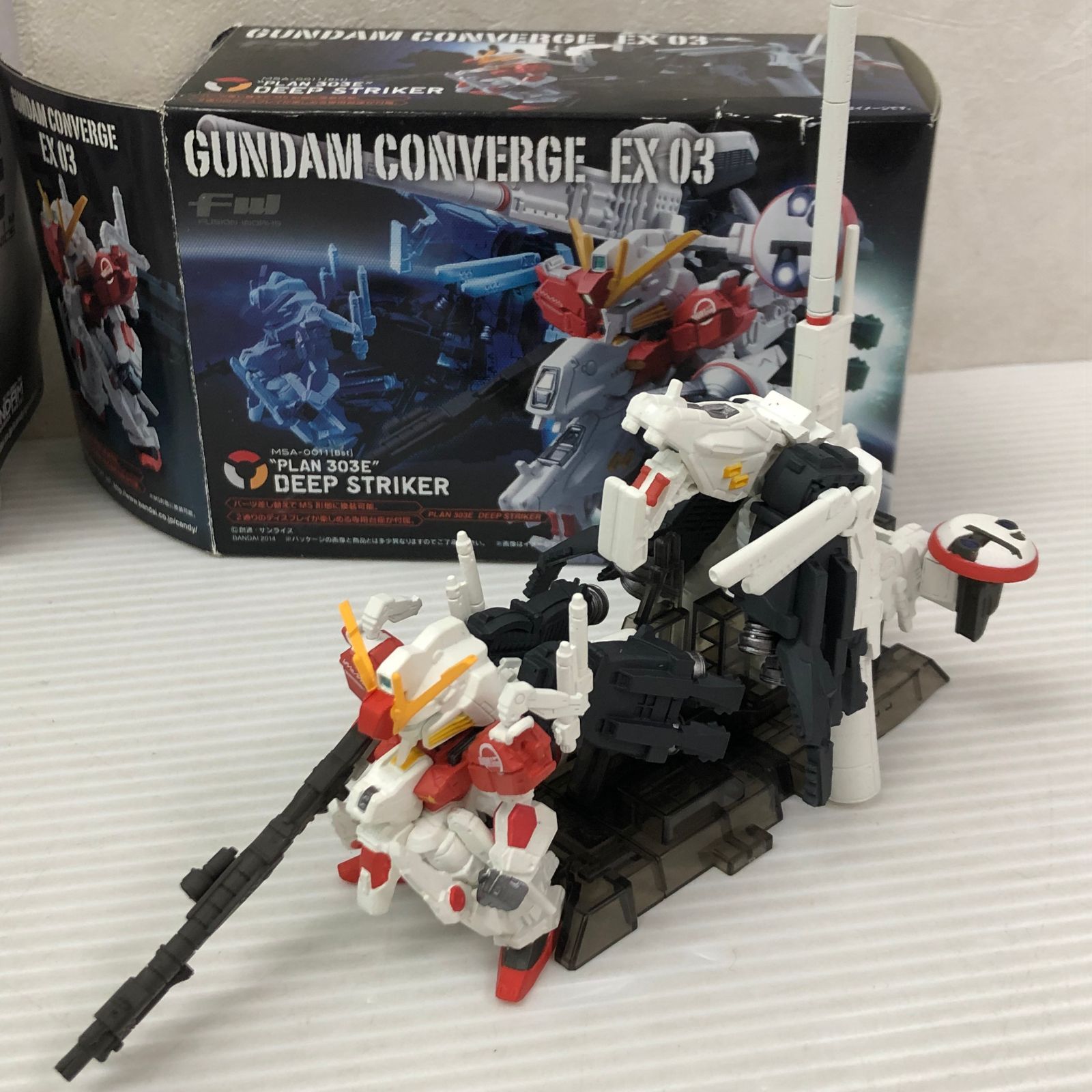 △FW GUNDAM CONVERGE EX03、EX07（台座欠品） 2つセット ジャンク品