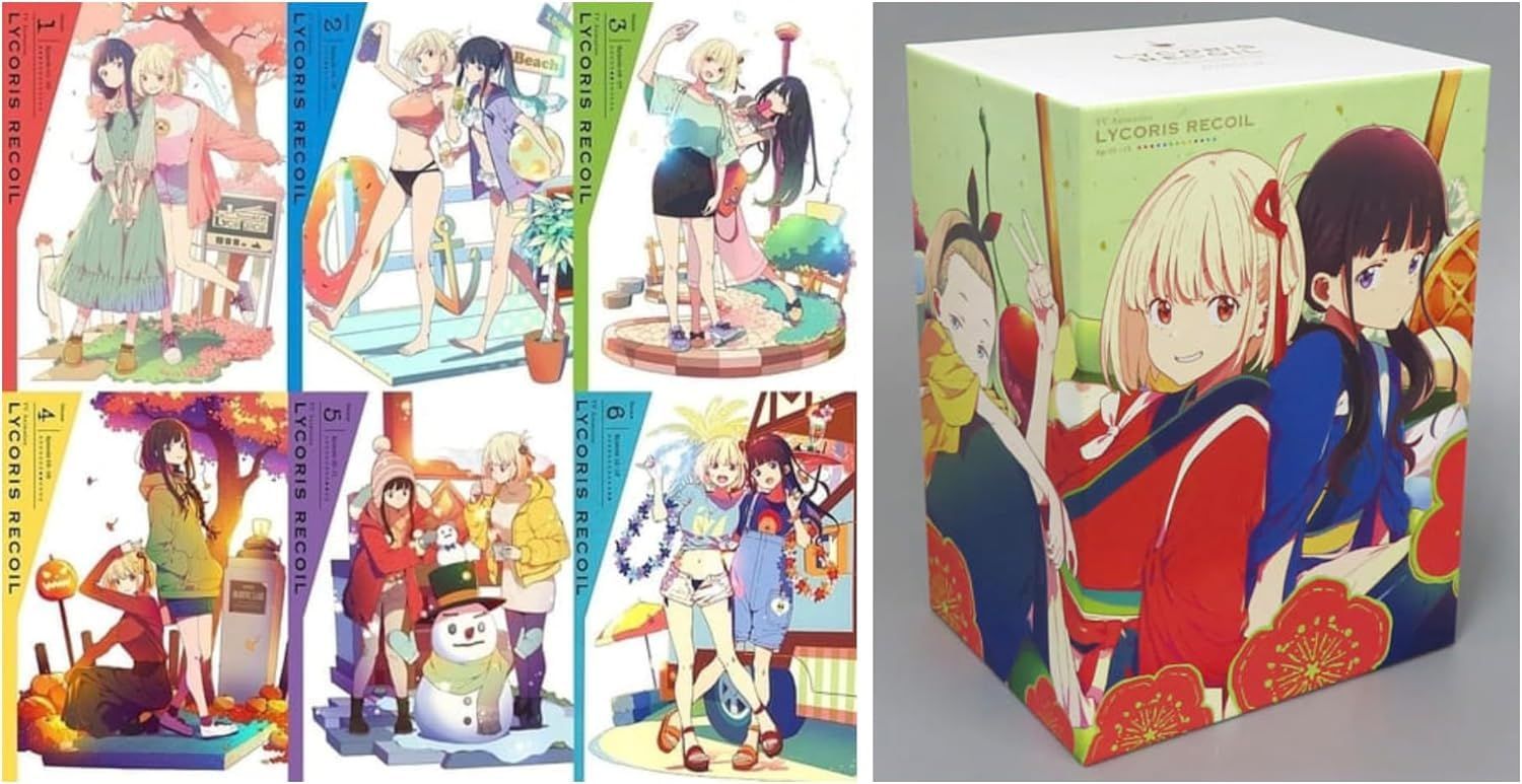 DVD】リコリス・リコイル 完全生産限定版 全6巻セット(全巻収納BOX付き