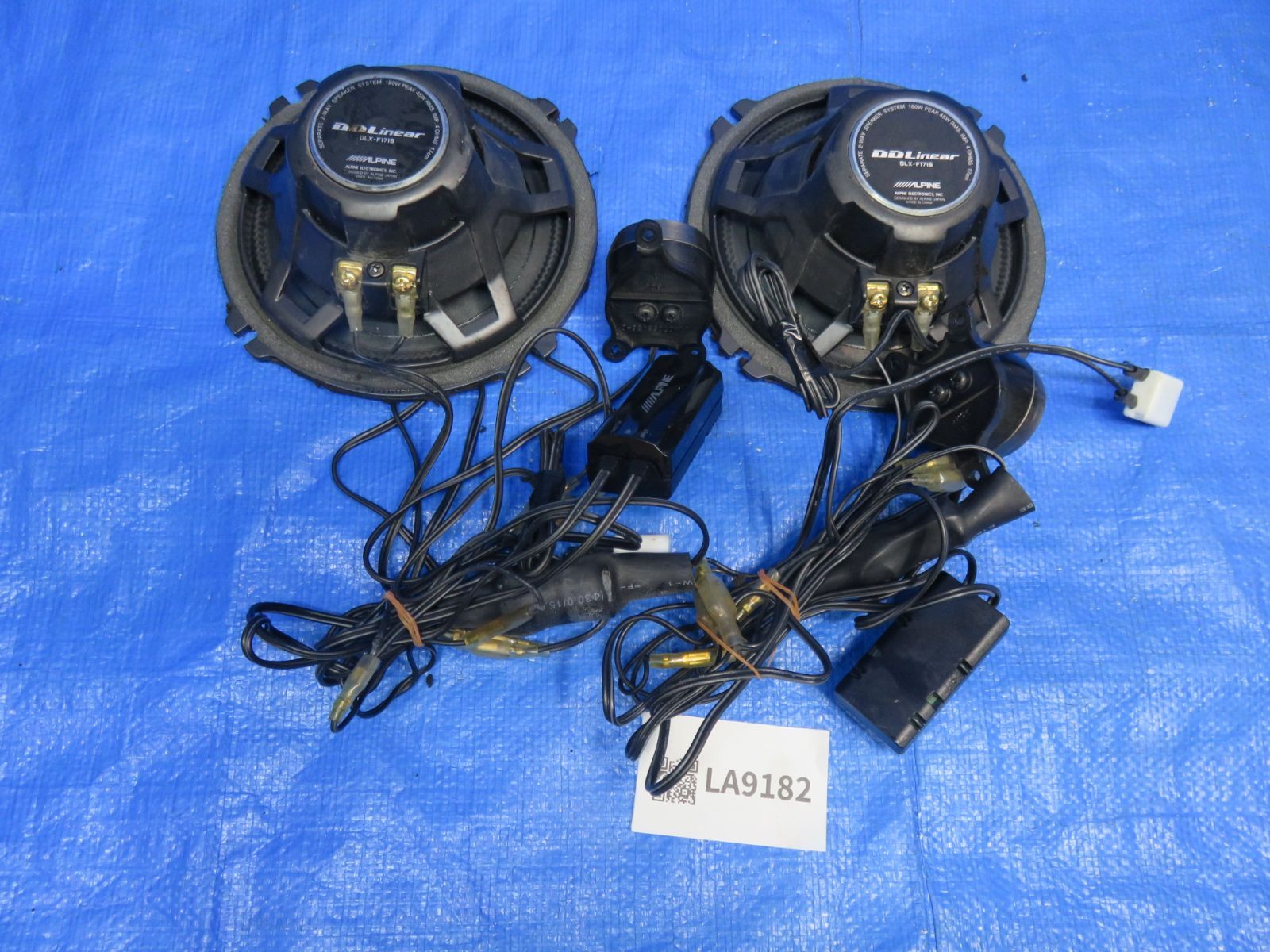 LA9182* 音出しOK アルパイン/DDLinear 17㎝ 2WAY セパレート