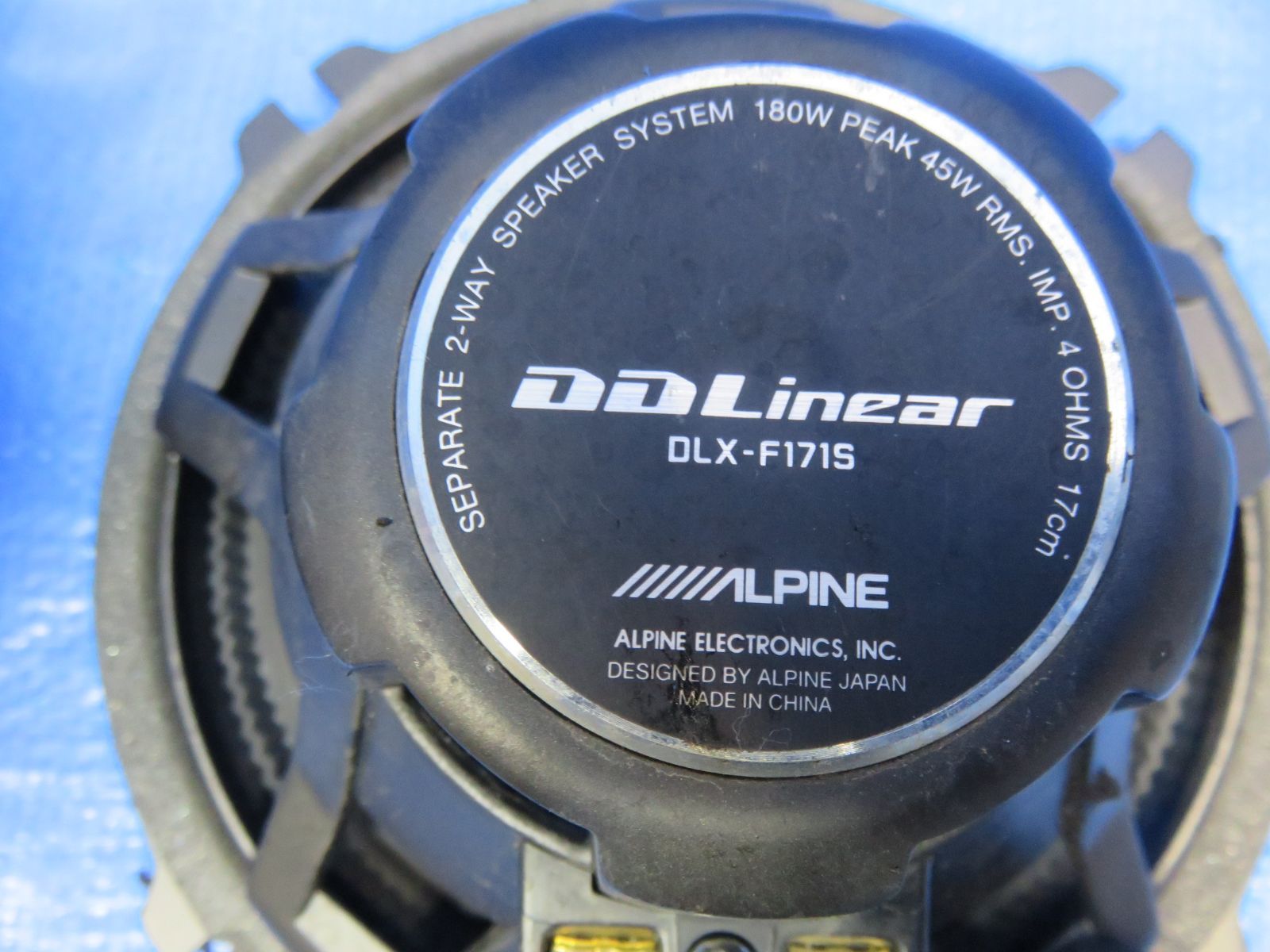 LA9182* 音出しOK アルパイン/DDLinear 17㎝ 2WAY セパレート