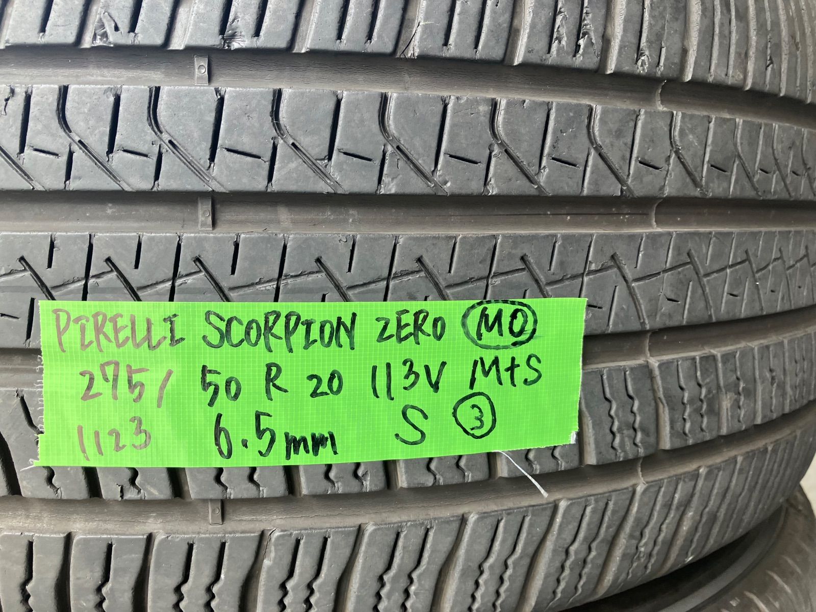 送料込み] 傷あり 275/50R20 113V M＋S 2023年製 PIRELLI SCORPION