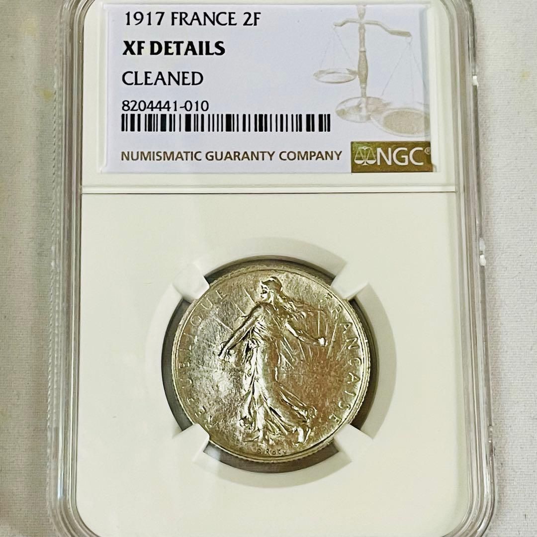 種を蒔く人 仏 2フラン銀貨 1917 NGC XF DETAILS マリアンヌ - メルカリ