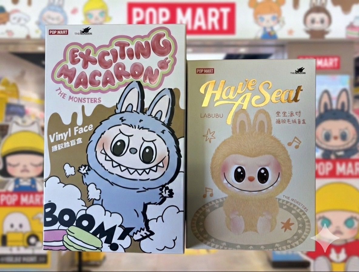 ⭐️POP MART THE MONSTERS EXCITING MACARON VINYL FACE マカロン