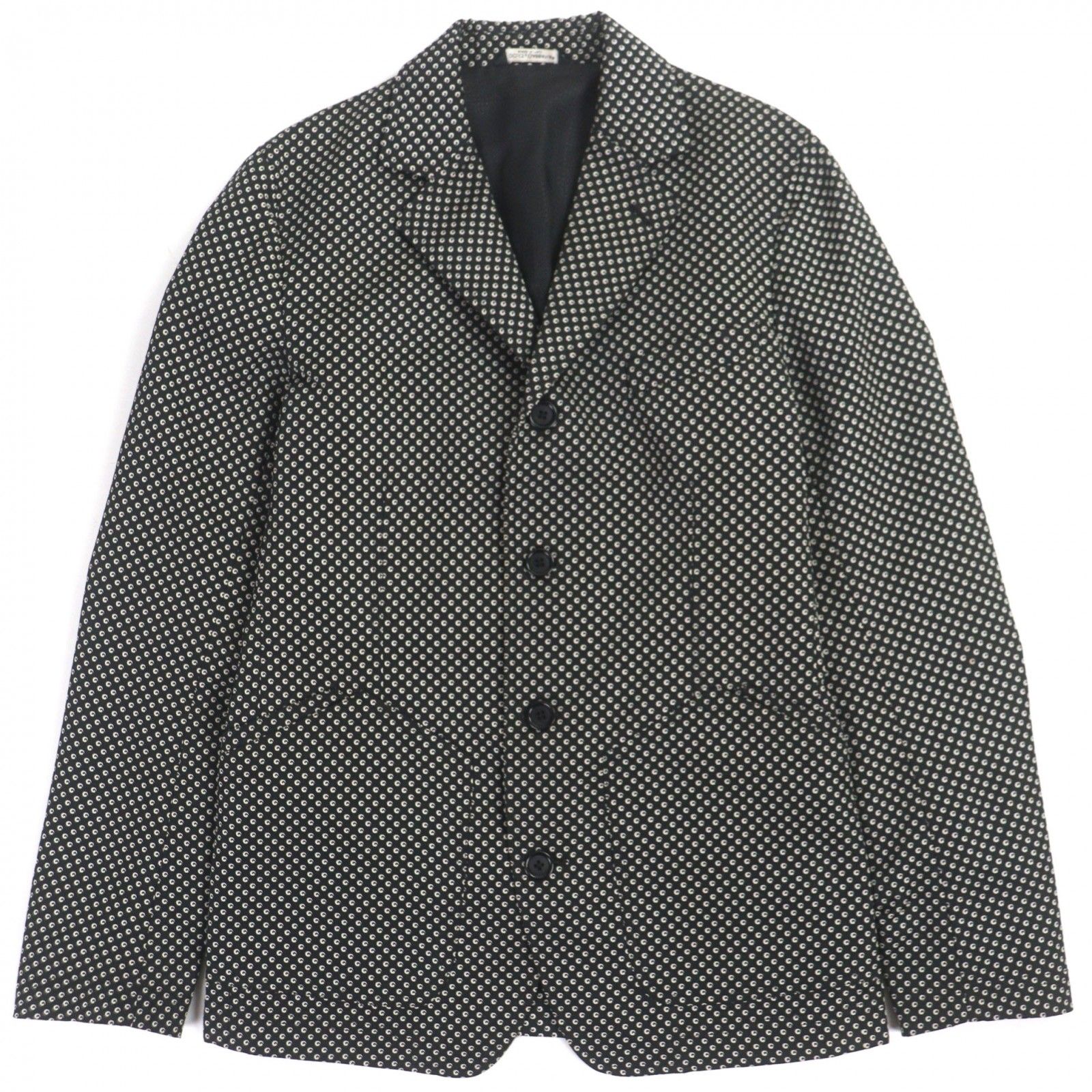 美品▽DOLCE&GABBANA ドルチェ＆ガッバーナ ウール混 黒タグ 総柄 