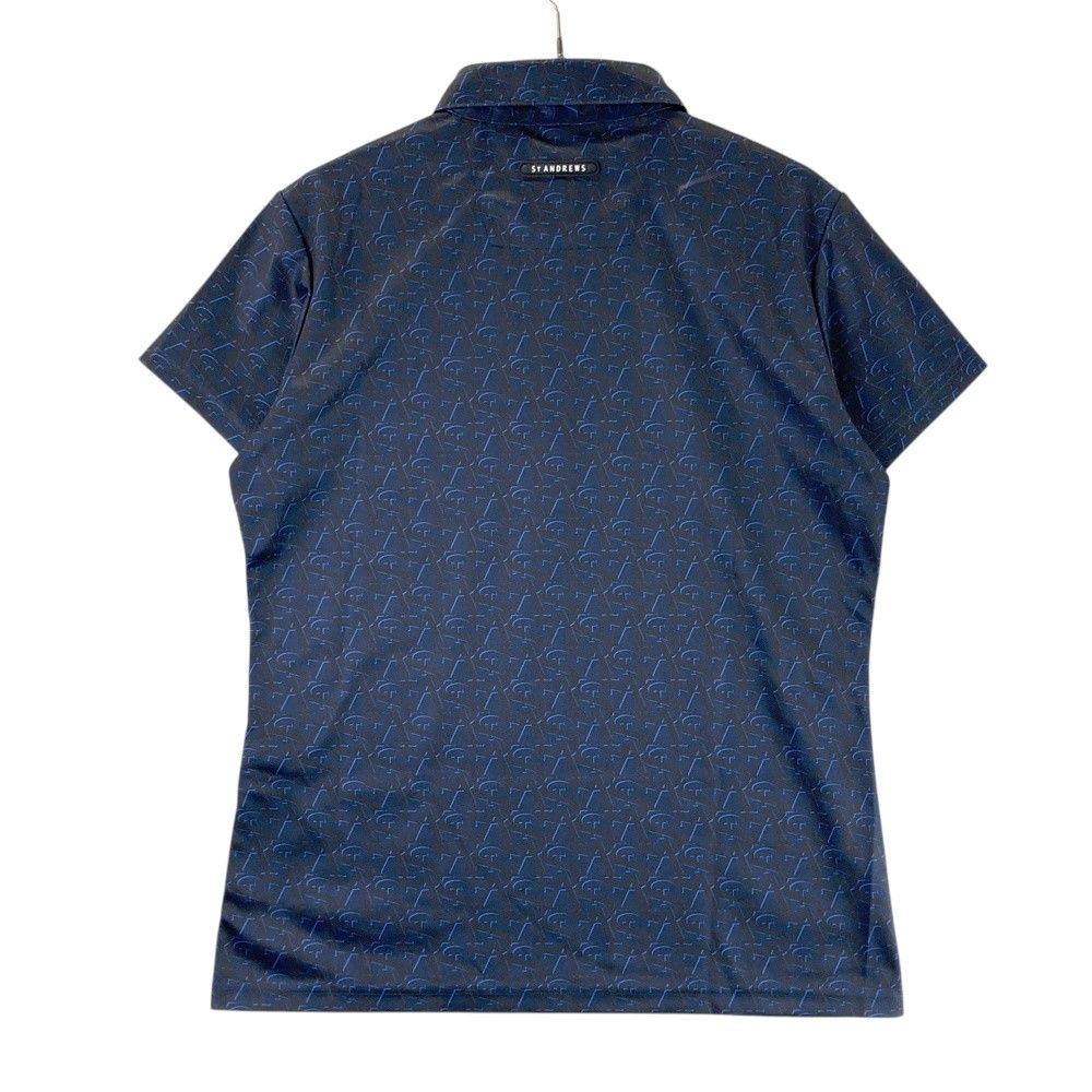 サイズ：S ST ANDREWS セントアンドリュース 半袖ポロシャツ ロゴ柄