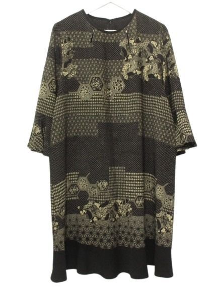 シセンドウ 詩仙堂 HITOSHI TAMURA ちりめん 縮緬 チュニック