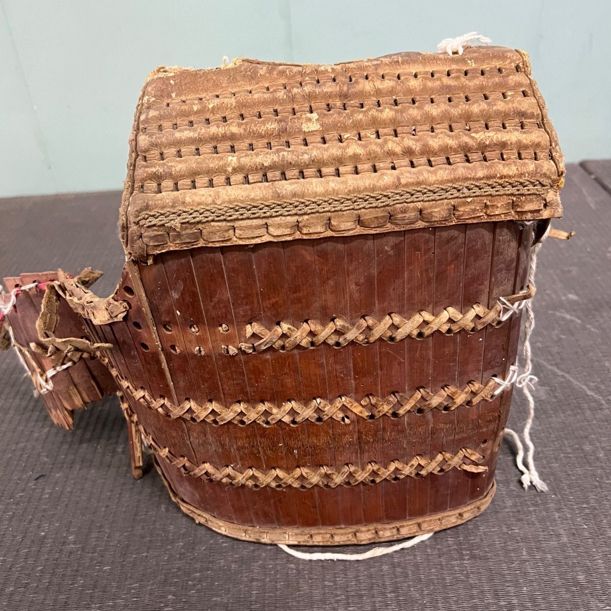⭐︎ 昭和 初期 レトロ 剣道 防具 銅 古道具 竹 オブジェ コレクション 