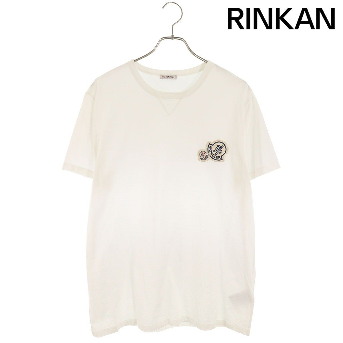 モンクレール MAGLIA F20918C78100 ロゴワッペンTシャツ メンズ XL