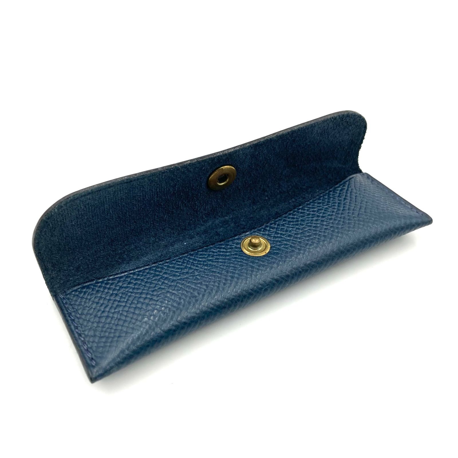 □極美品□HERMES エルメス バッファローホーン ヘアコーム 櫛 レザー 