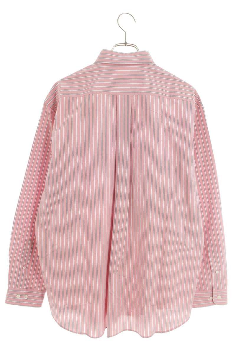 ミュウミュウ 26SS MK2007 ストライプポプリン長袖シャツ レディース