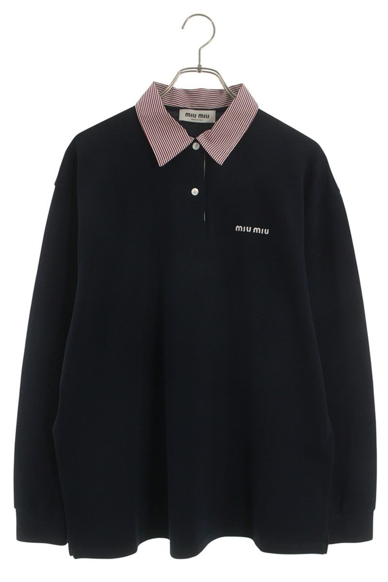 ミュウミュウ 26SS MJLA361 コットンポケポロ長袖カットソー
