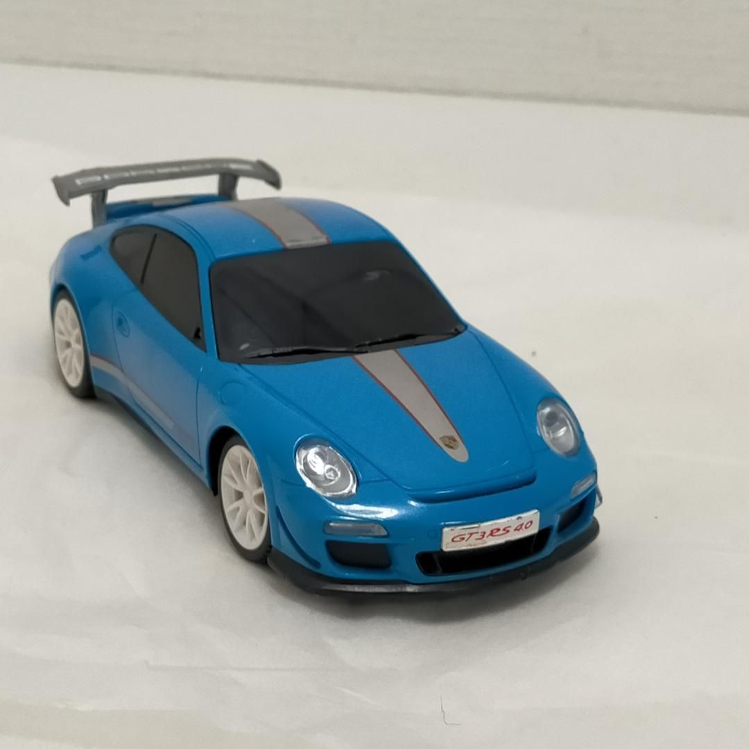 ポルシェ 911 GT3 RS4.0 ラジコンカー ブルー 青 ミラー無し 不動品