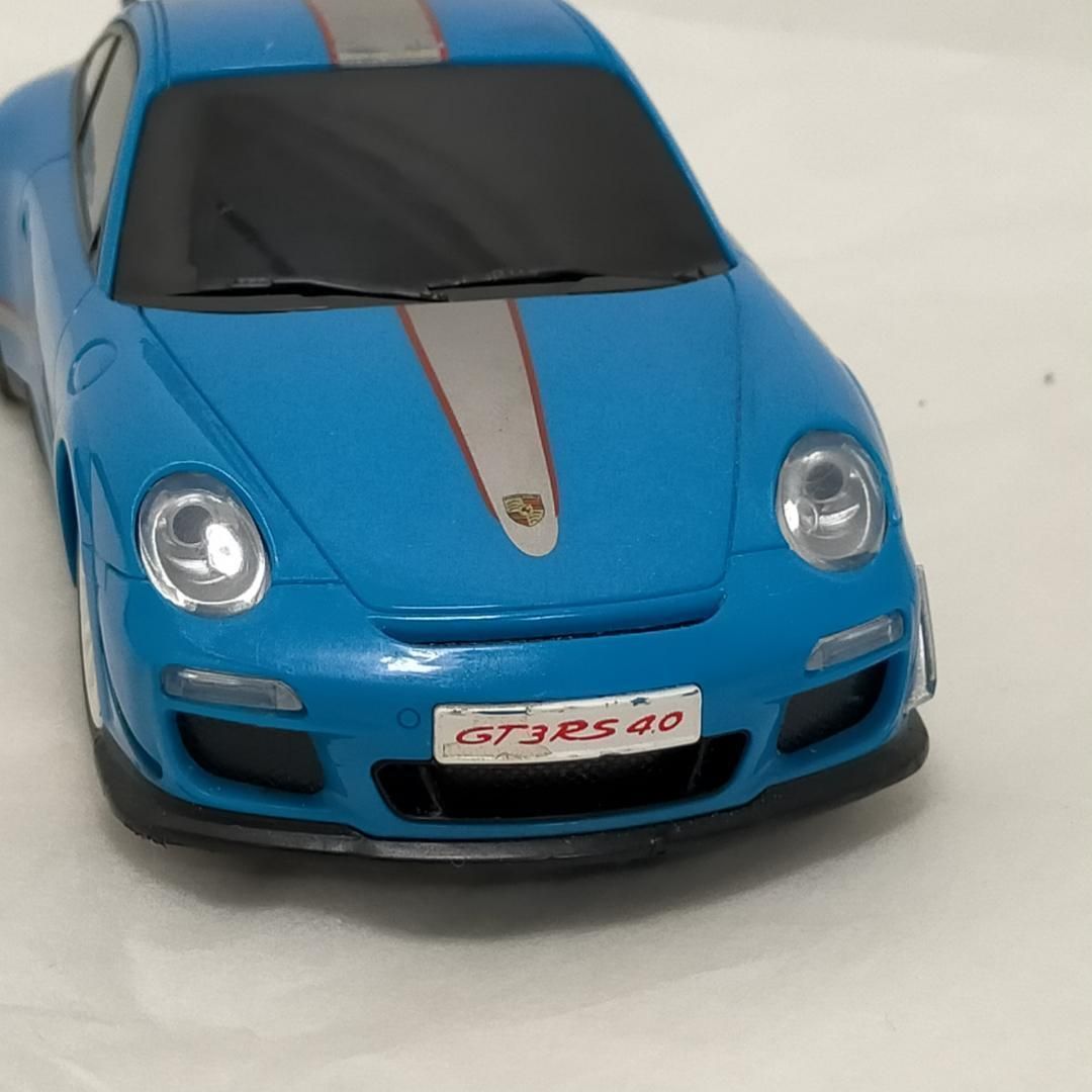 ポルシェ 911 GT3 RS4.0 ラジコンカー ブルー 青 ミラー無し 不動品