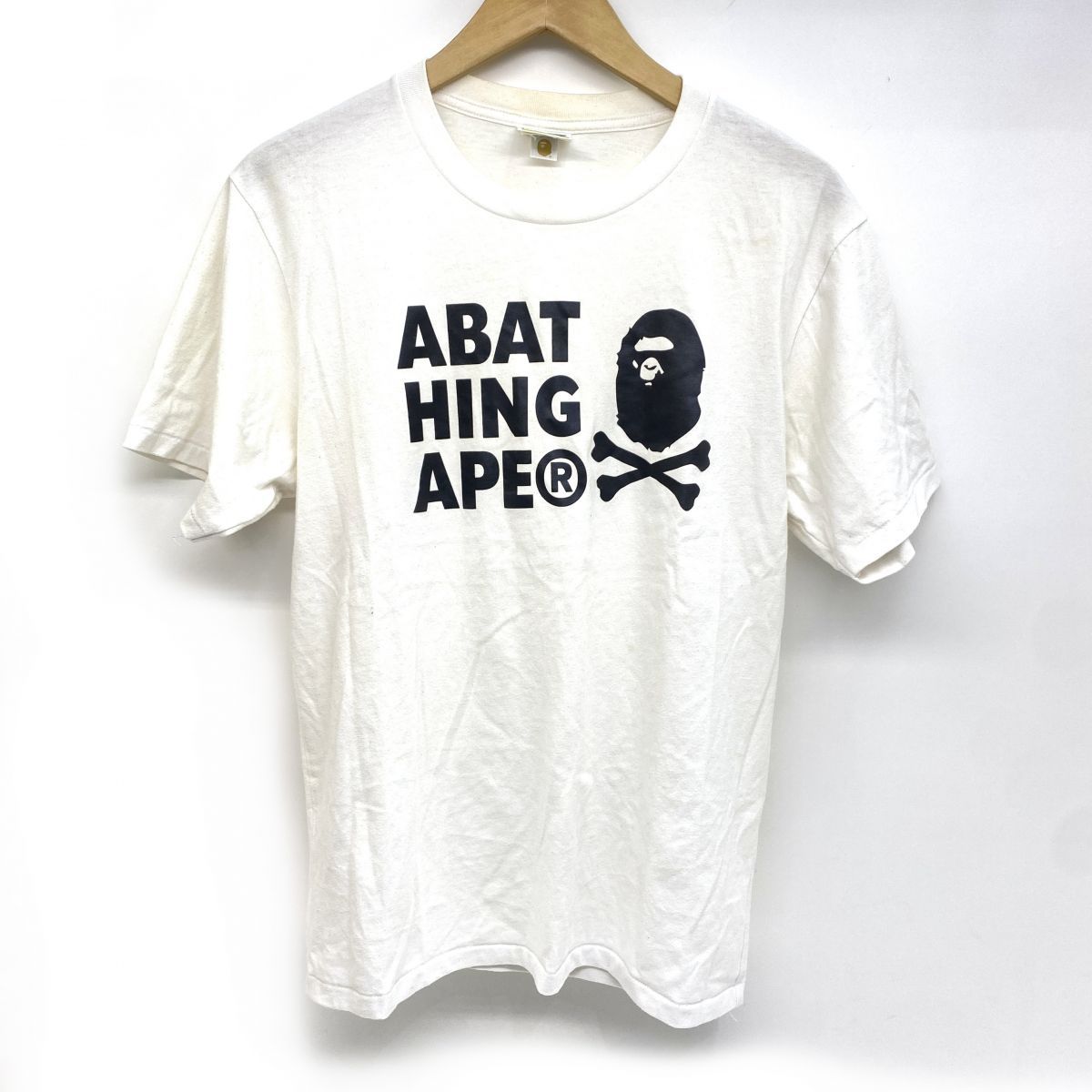 A BATHING APE アベイシングエイプ ビッグロゴ Tシャツ Lサイズ 