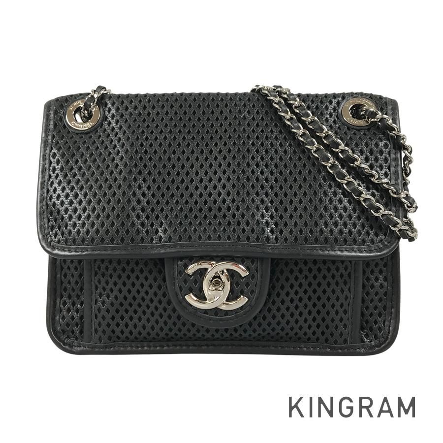 シャネル CHANEL フレンチリビエラ レザー ショルダーバッグ sh【中古