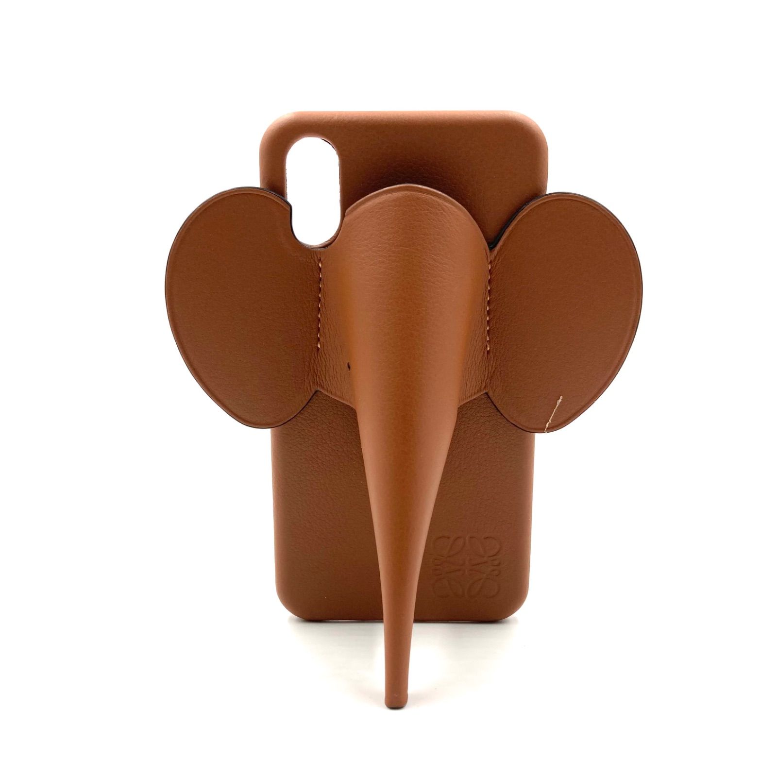 □美品□LOEWE ロエベ エレファント iPhoneX/XS ケース レザー カーフ