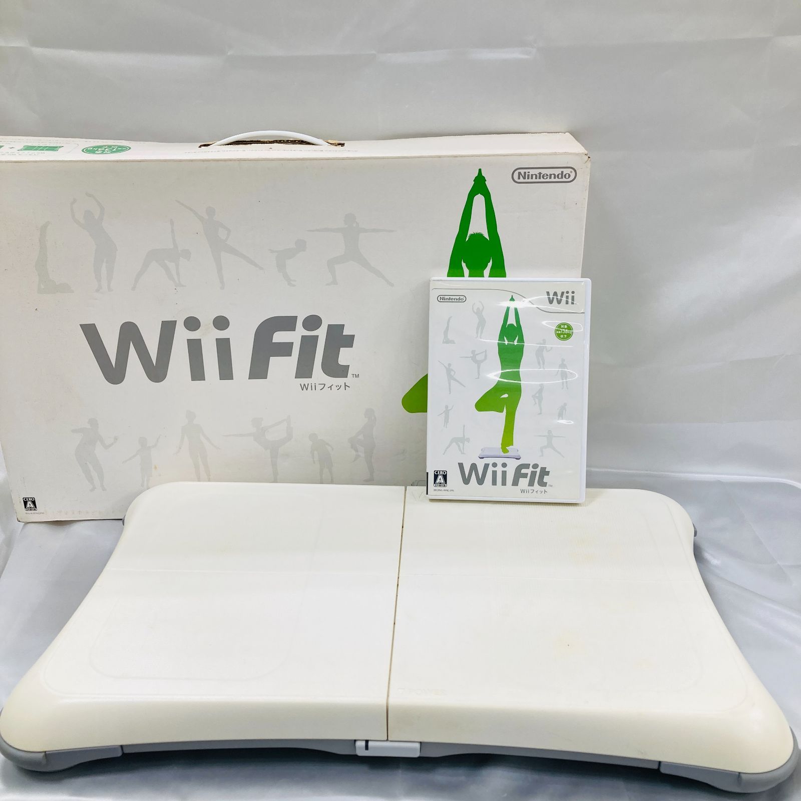A【Wii Fit Wii】フィットボード カバー•ソフト•説明書付き 動作未確認