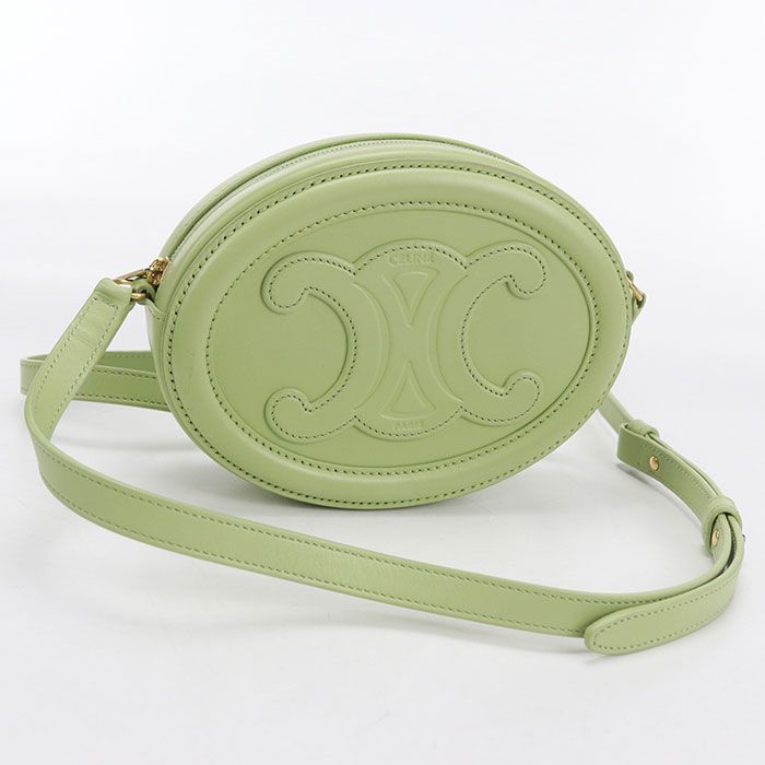 CELINE セリーヌ オーバルパース キュイルトリオンフ 斜め掛け