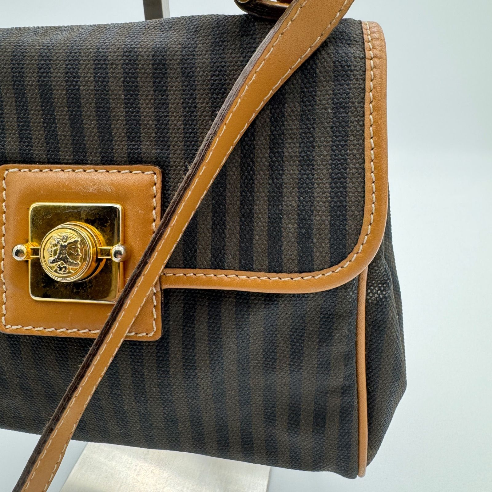 FENDI フェンディ ペカン柄 2way ハンドバッグ ショルダーバッグ ワン